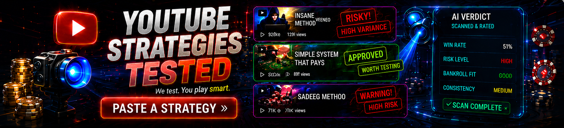 YouTube Casino Strategy Tests — We Check the Math on Viral Casino Systems