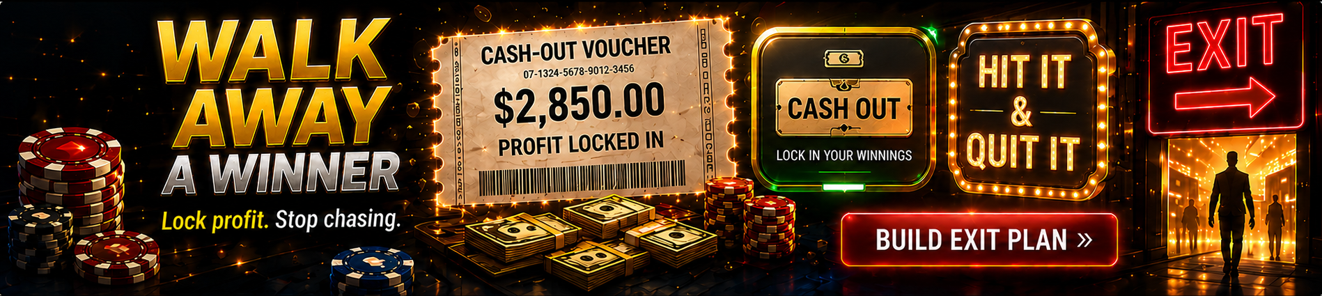 Walk Away a Winner — Exit Plans, Session Limits and Bankroll Protection